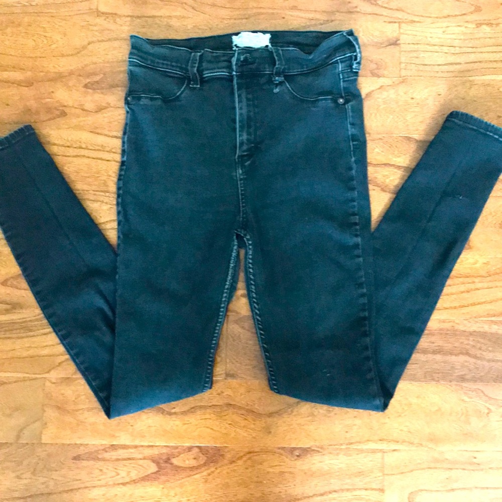 Free People Skinny Black Jeans, Size 29